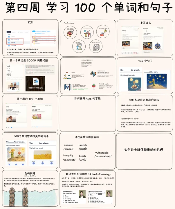 100 个单词与 100 个句子 · 视频封面